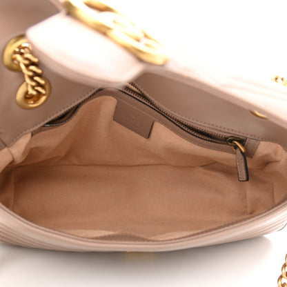 Gucci Calfskin Matelasse Small GG Marmont Shoulder Bag Porcelain Rose 5 of 11