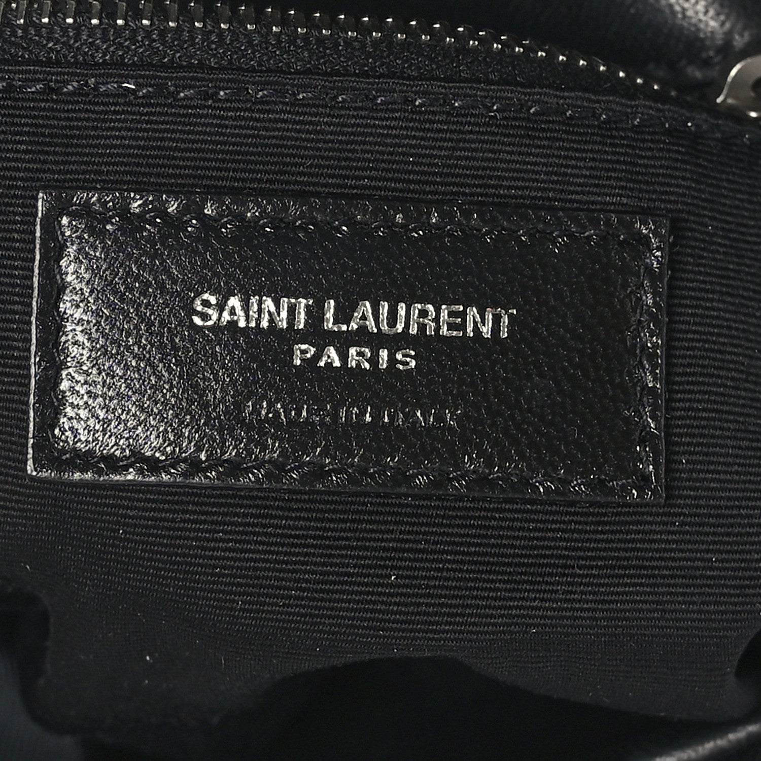 Saint Laurent Lambskin Quilted Toy Loulou Puffer Monogram Chain Satchel Black 6 of 9