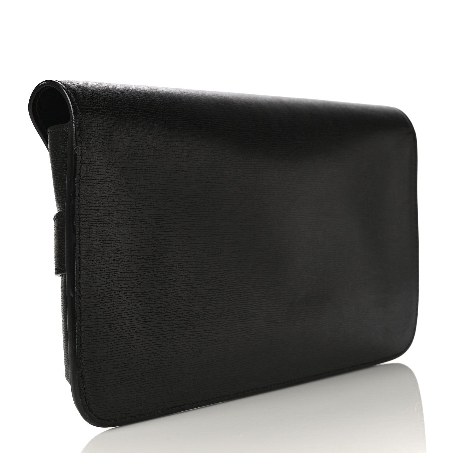 Gucci Calfskin Large Bright Bit Clutch Black 3 of 20