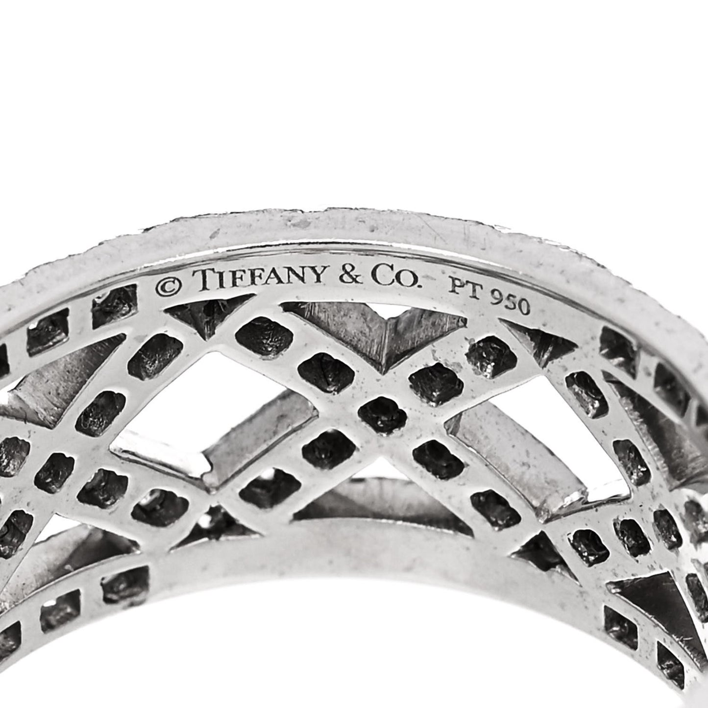 Platinum Diamond Legacy Celebration Braided Band Ring 50 5.25