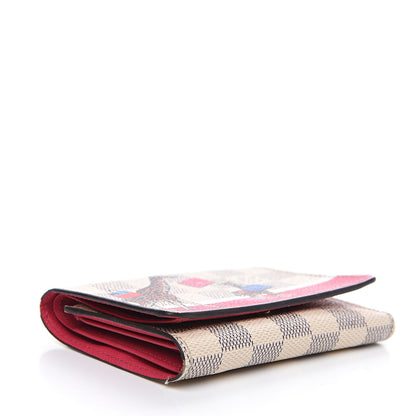 Louis Vuitton Damier Azur 2017 Christmas Animation Victorine Wallet 3 of 12