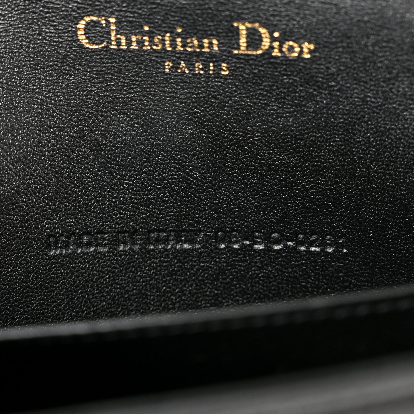 Lambskin Cannage Lady Dior Pouch Black