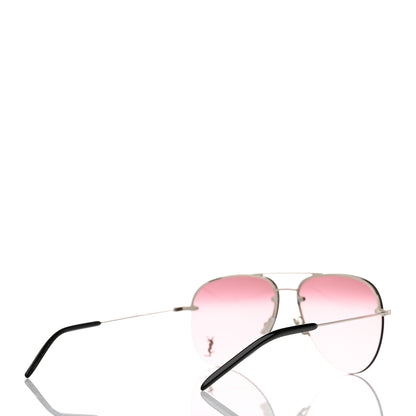 Saint Laurent Metal Aviator Classic 11 Sunglasses Silver Pink 4 of 8