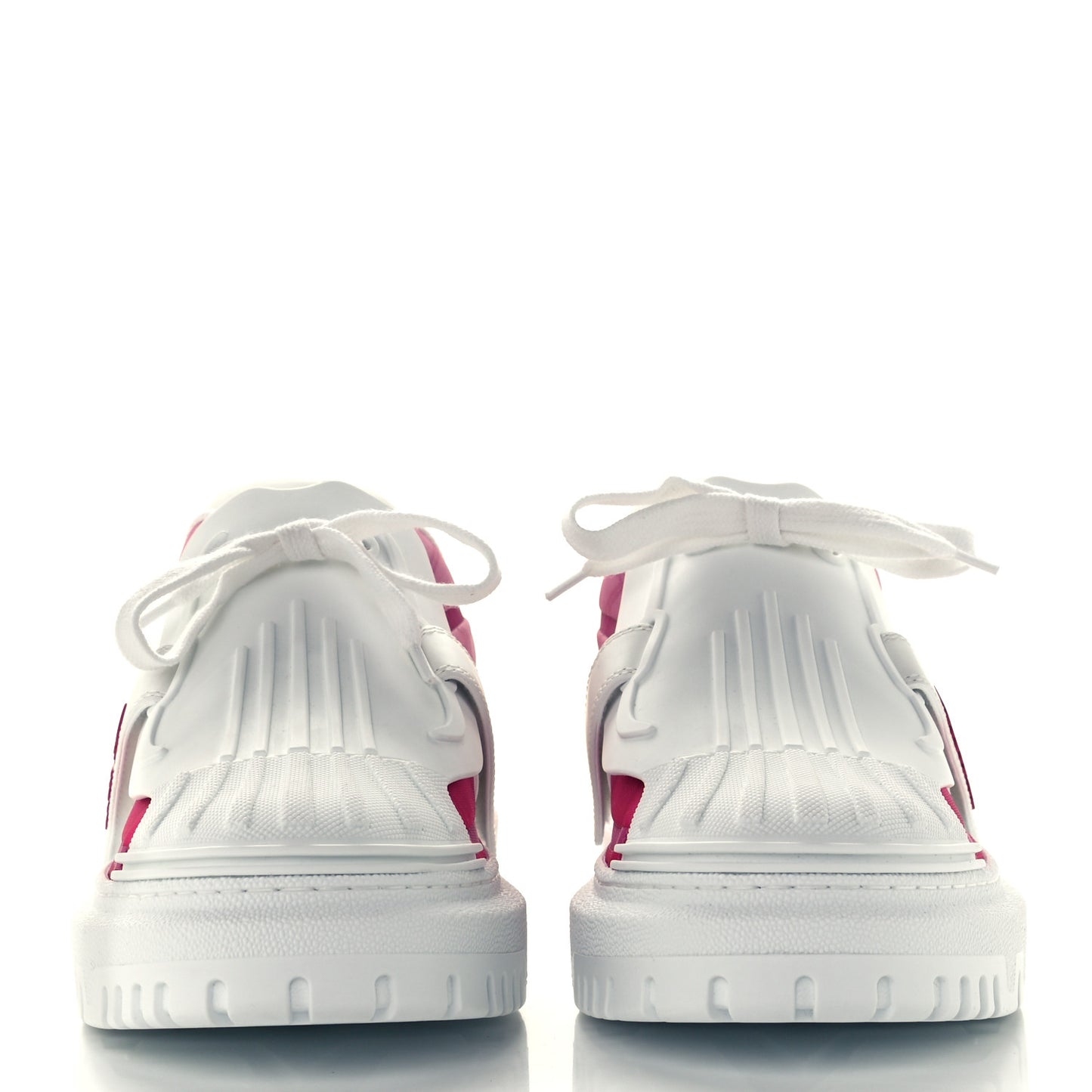 Reflective Fabric Shaded Dior-ID Platform Sneakers 39.5 Raspberry