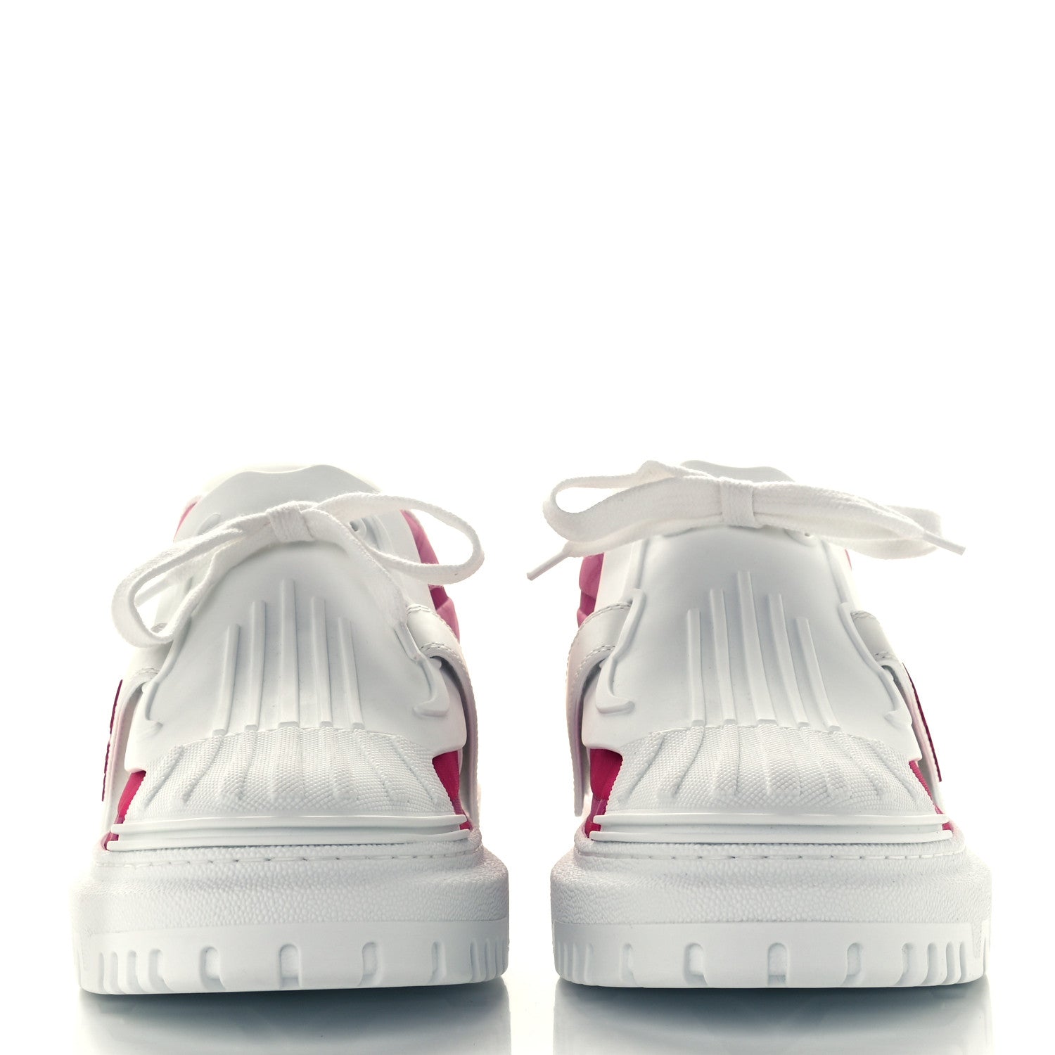 Christian Dior Reflective Fabric Shaded Dior-ID Platform Sneakers 39.5 Raspberry 3 of 11
