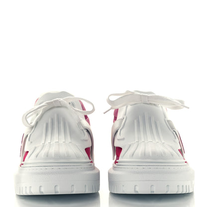 Christian Dior Reflective Fabric Shaded Dior-ID Platform Sneakers 39.5 Raspberry 3 of 11