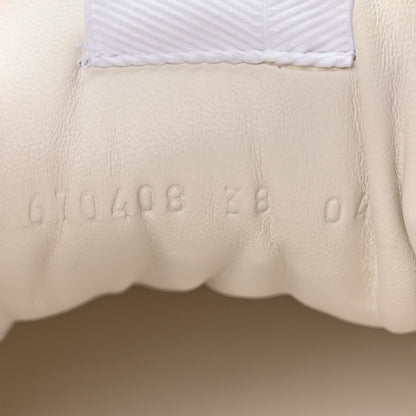 Gucci Calfskin GG Supreme Monogram Perforated Womens Platform 55mm Sneakers 38 Wild Cherry Beige Mystic White Bright Purple 8 of 9