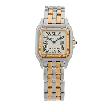 Cartier Stainless Steel 18K Pink Gold Diamond 27mm Panthere Quartz Watch 1 of 5