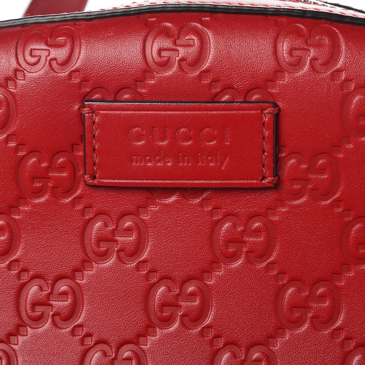 Guccissima Signature Day Backpack Hibiscus Red
