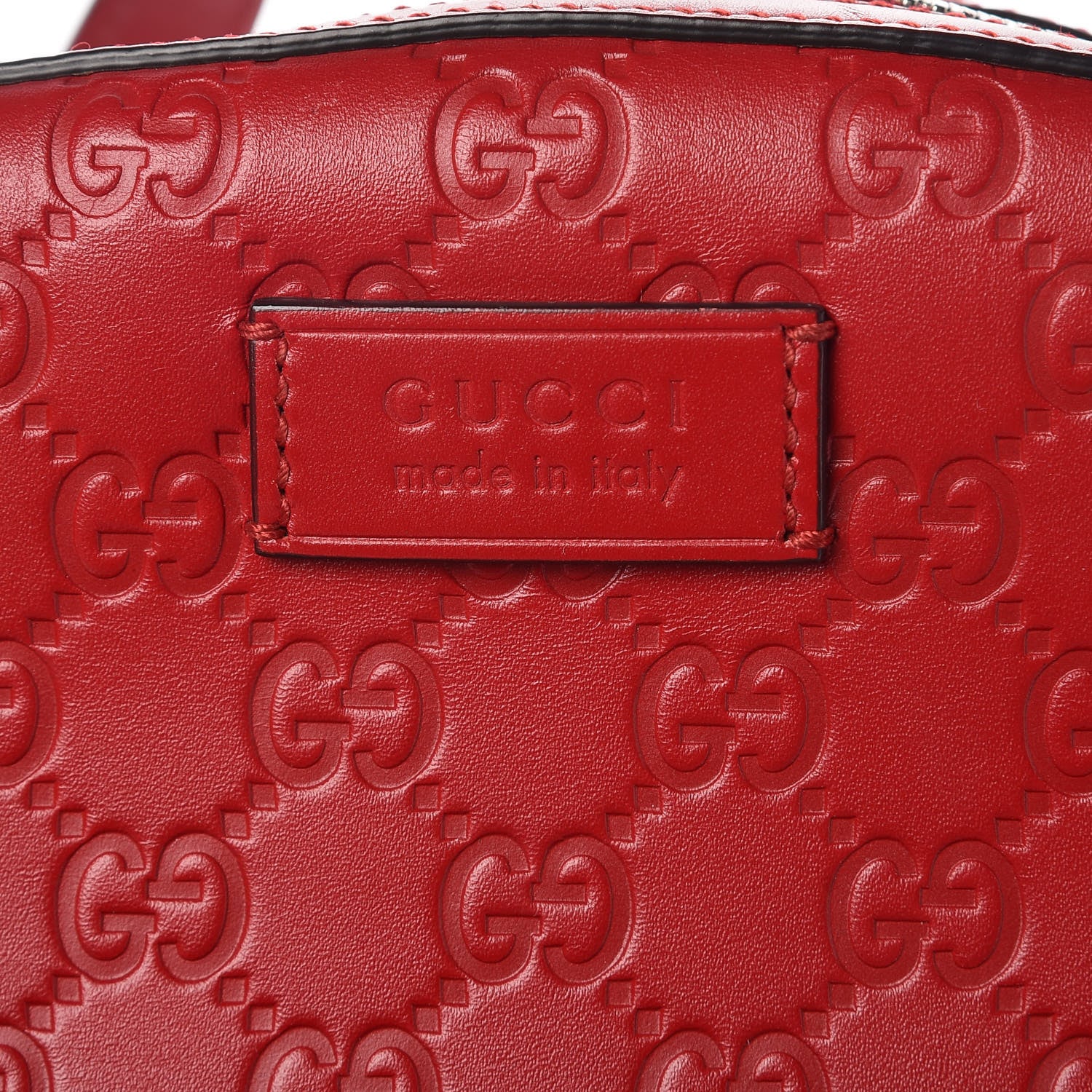 Gucci Guccissima Signature Day Backpack Hibiscus Red 6 of 10