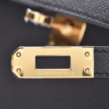 Hermes Epsom Mini Kelly Sellier 20 Black 11 of 27