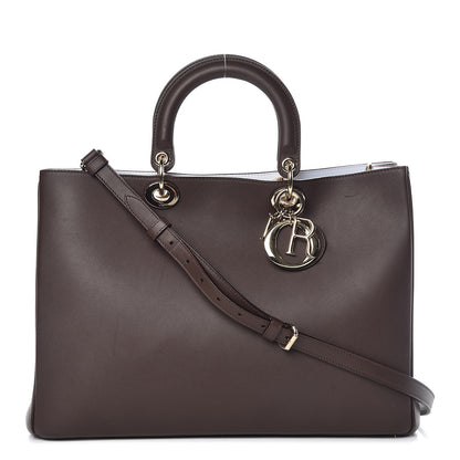 Christian Dior Smooth Calfskin Large Diorissimo Tote Brown 1 of 16