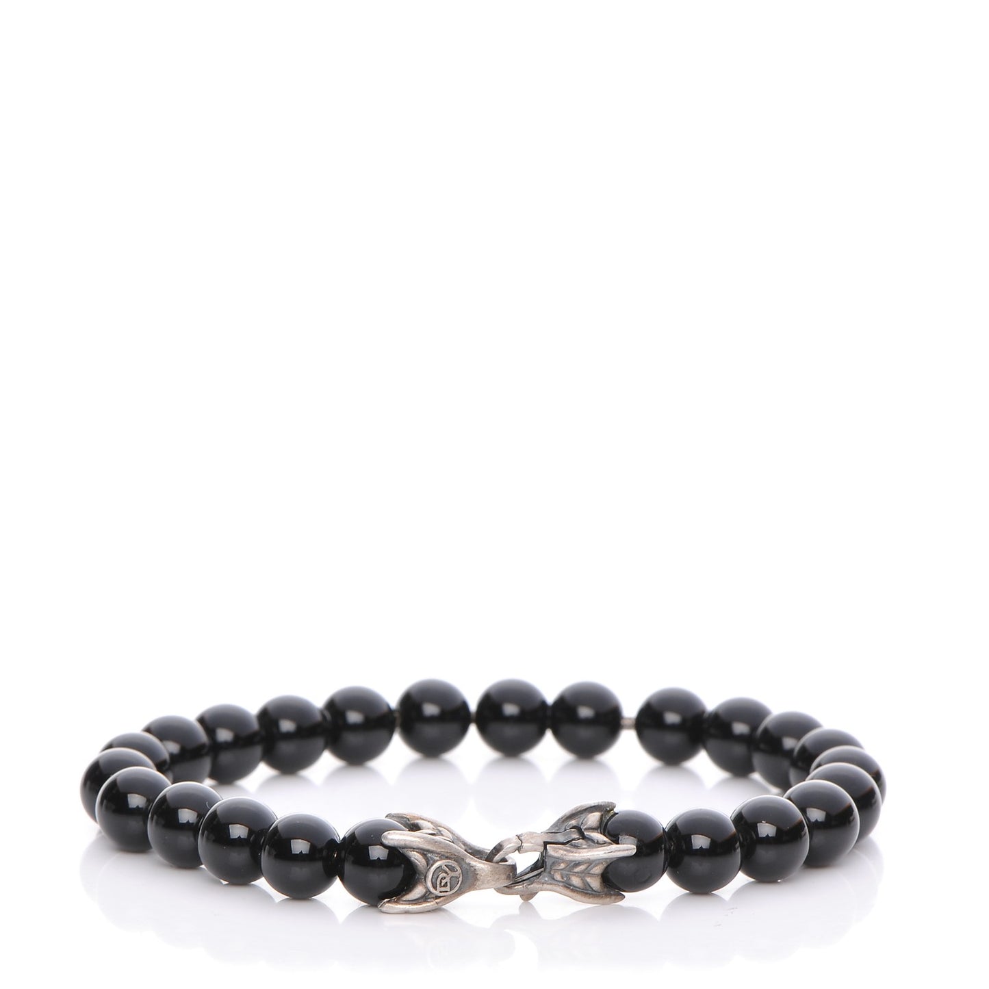 Sterling Silver 8mm Spiritual Beads Black