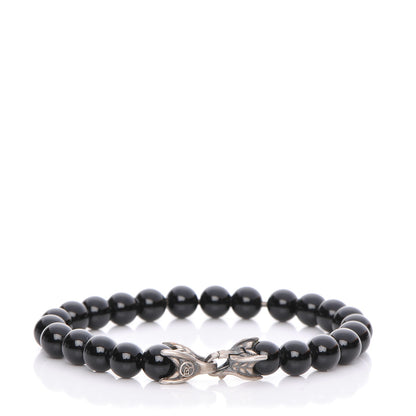 David Yurman Sterling Silver 8mm Spiritual Beads Black 1 of 4