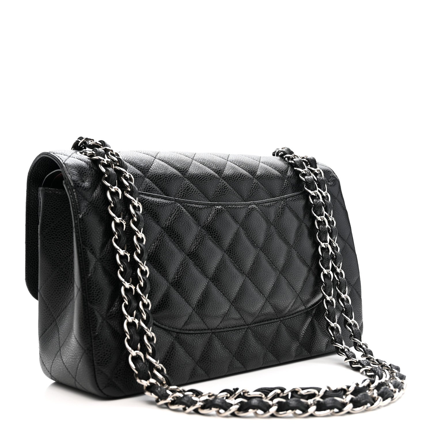Chanel Caviar Quilted Jumbo Double Flap Black 2 of 11