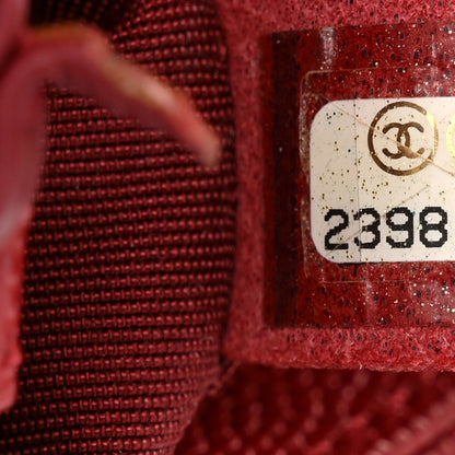 Chanel Caviar Macro Chevron Small Single Flap Red 7 of 11