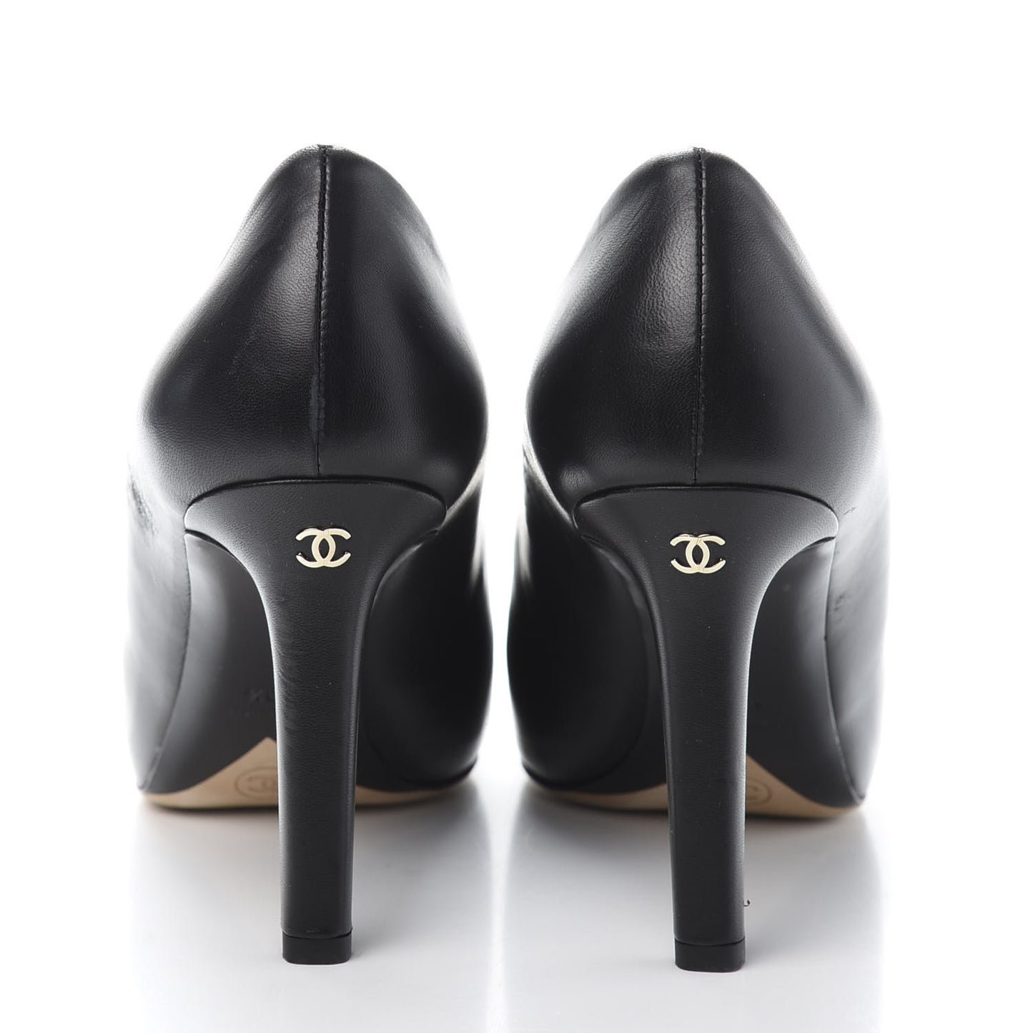 Lambskin CC Pumps 40.5 Black