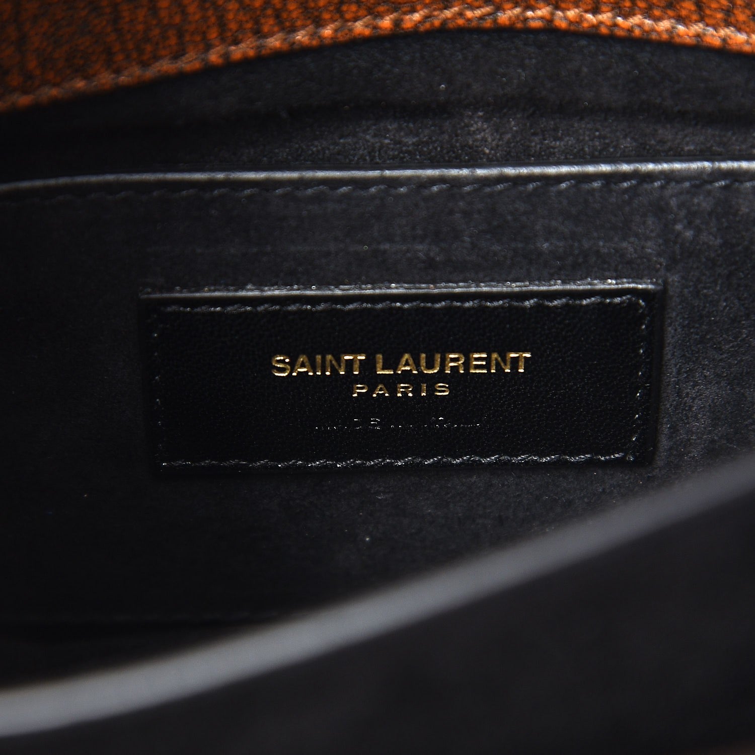 Saint Laurent Calfskin Studded Small Monogram Sunset Brown 7 of 7