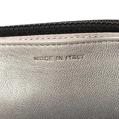 Chanel Lambskin Camellia Embossed Wallet On Chain WOC Black 7 of 13