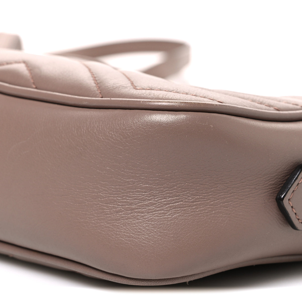 Calfskin Matelasse Mini GG Marmont Chain Shoulder Bag Porcelain Rose