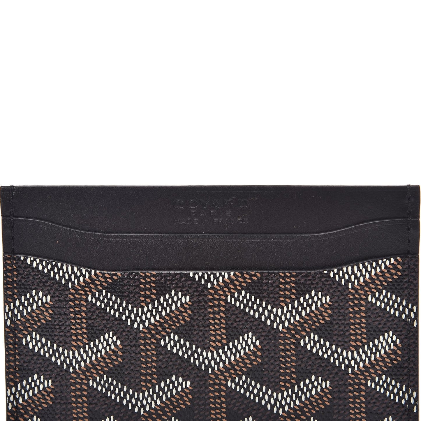 Goyardine Saint Sulpice Card Holder Black
