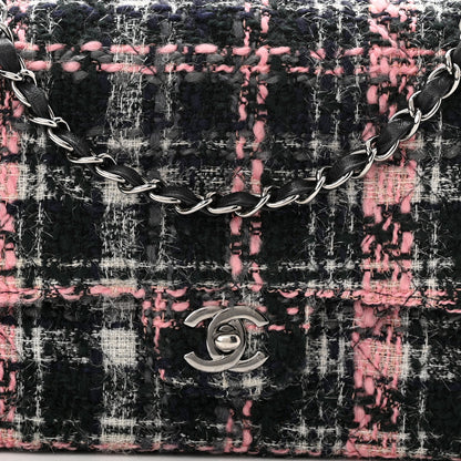 Chanel Tweed Quilted Medium Double Flap Multicolor 8 of 12