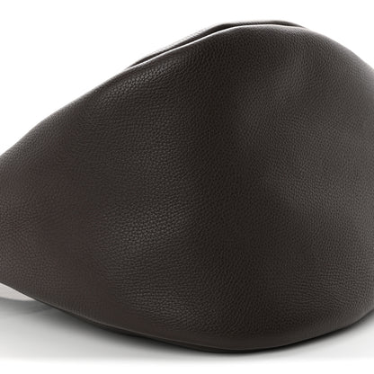 The Row Grained Calfskin Large Slouchy Banana Bag Brunette 9 of 10