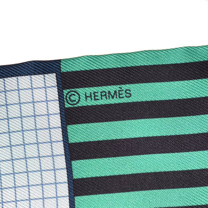 Hermes Silk Couvertures Nouvelles Twilly Blanc Vert Orange 5 of 5