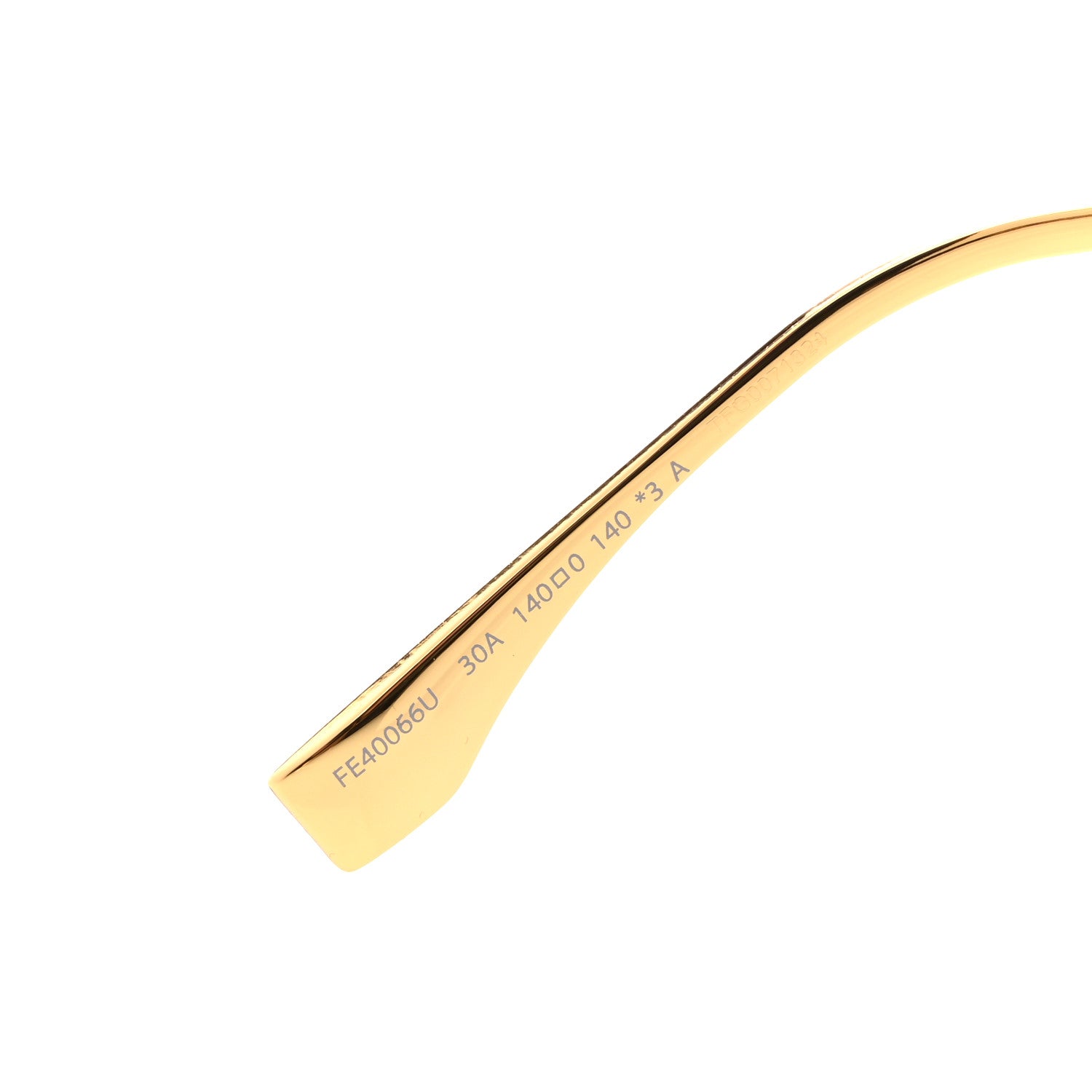 Fendi Metal Fendigraphy Shield Sunglasses FE 40066U Black Gold 6 of 7
