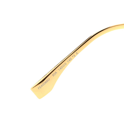 Fendi Metal Fendigraphy Shield Sunglasses FE 40066U Black Gold 6 of 7