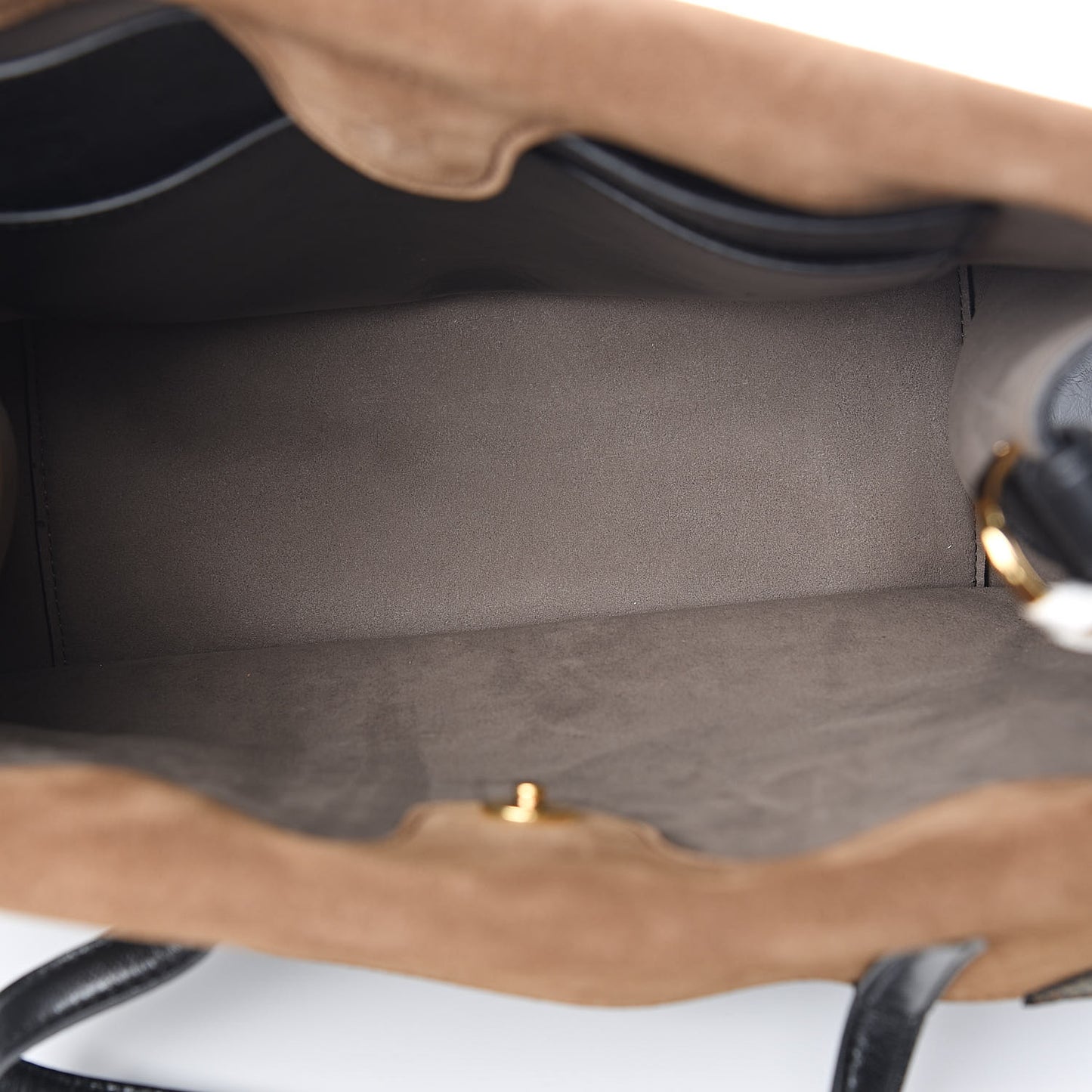Agnello Old Shine Vitello Go Rain Large Flip Tote Black Marrone