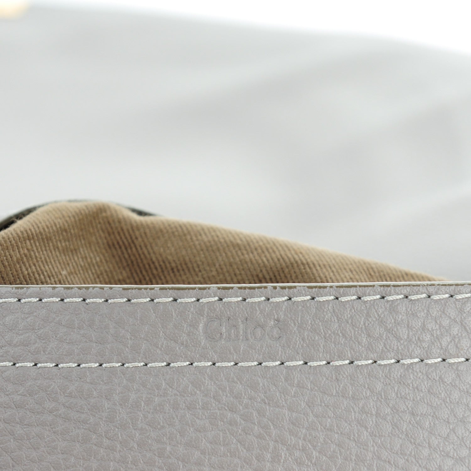 Chloe Calfskin Medium Marcie Round Crossbody Bag Cashmere Grey 6 of 9