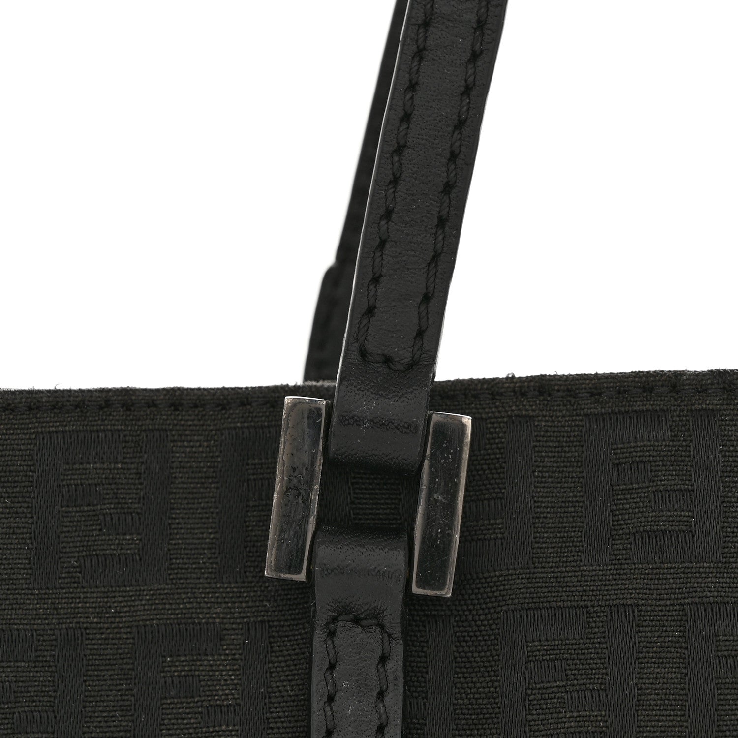 Fendi Zucchino Vitello Tote Black 11 of 14