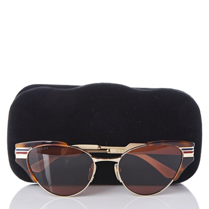 Gucci Cat Eye Web Sunglasses GG0522S Tortoise 8 of 8