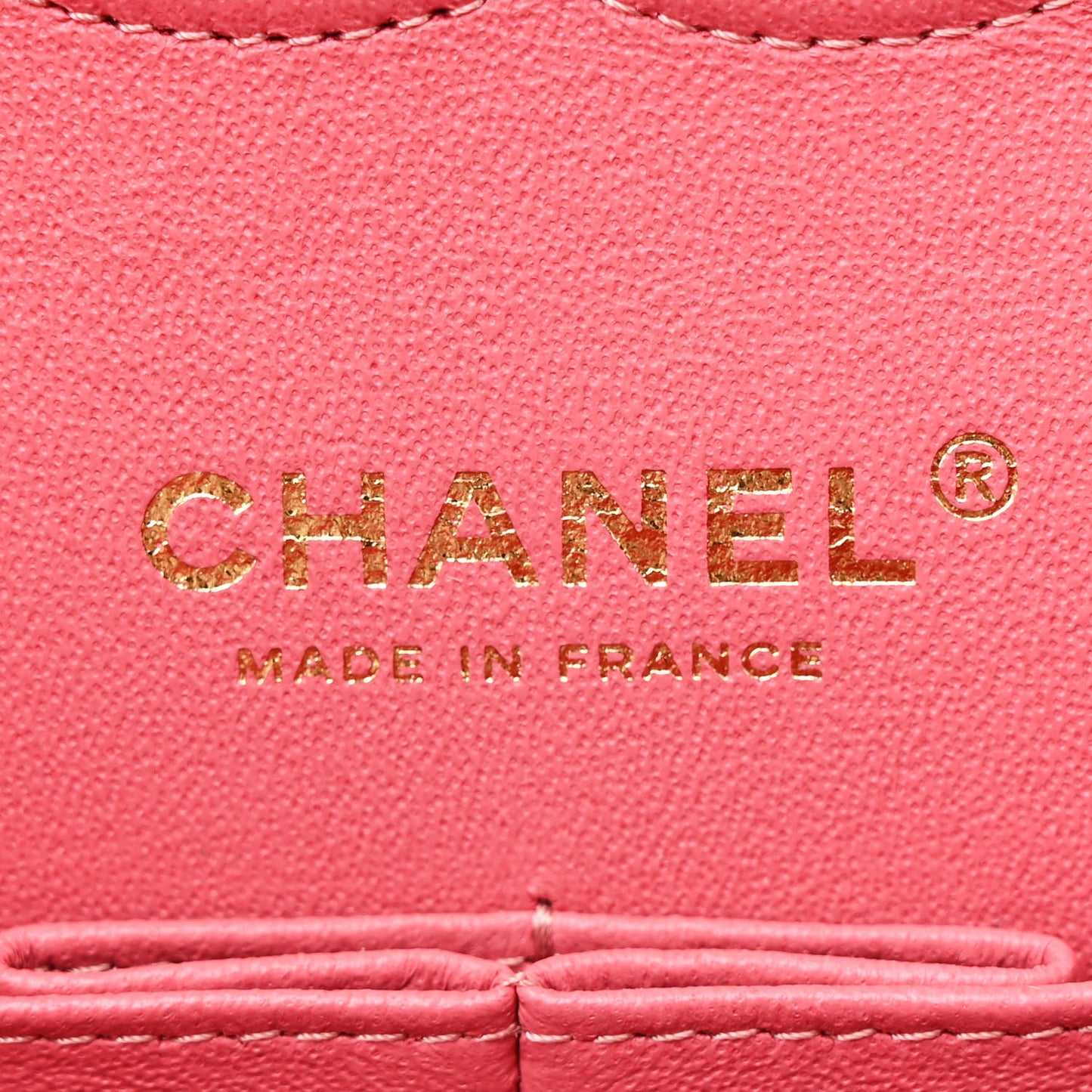 Caviar Quilted Medium Double Flap Pink