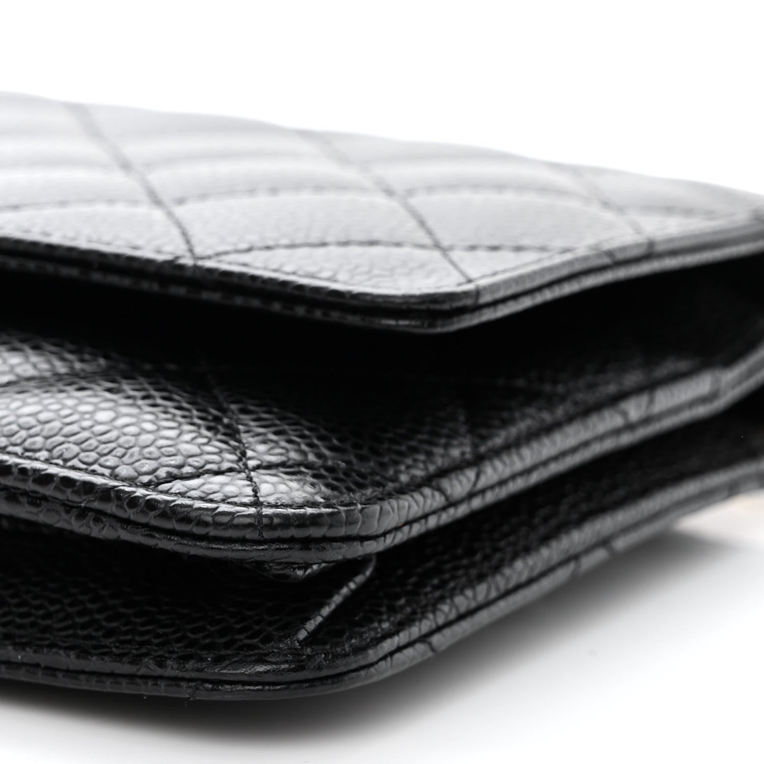 Chanel Caviar Quilted Wallet on Chain WOC Black 11 of 12
