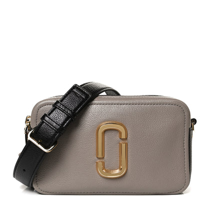 Marc Jacobs Supple Natural Grain Calfskin The Softshot 21 Bag Cement Multi 1 of 13