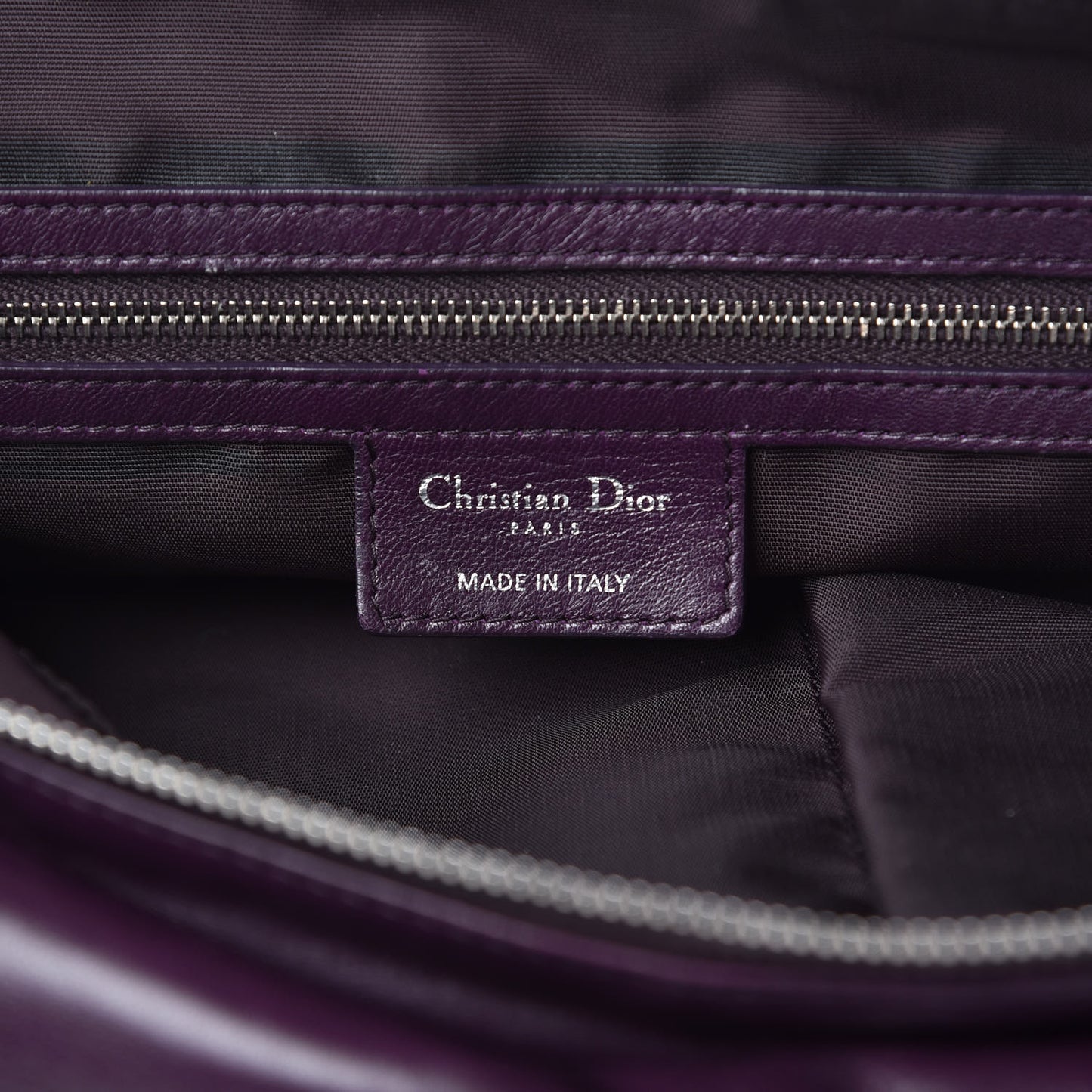 Lambskin Cannage Large Granville Tote Purple