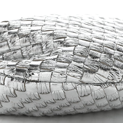 Bottega Veneta Metallic Nappa Intrecciato Mini Jodie Silver 9 of 10