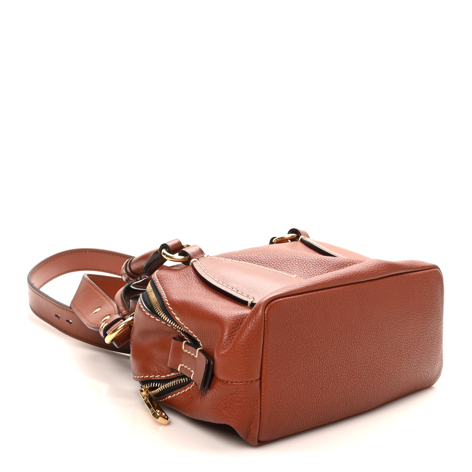 Chloe Calfskin Small Daria Sepia Brown 4 of 9