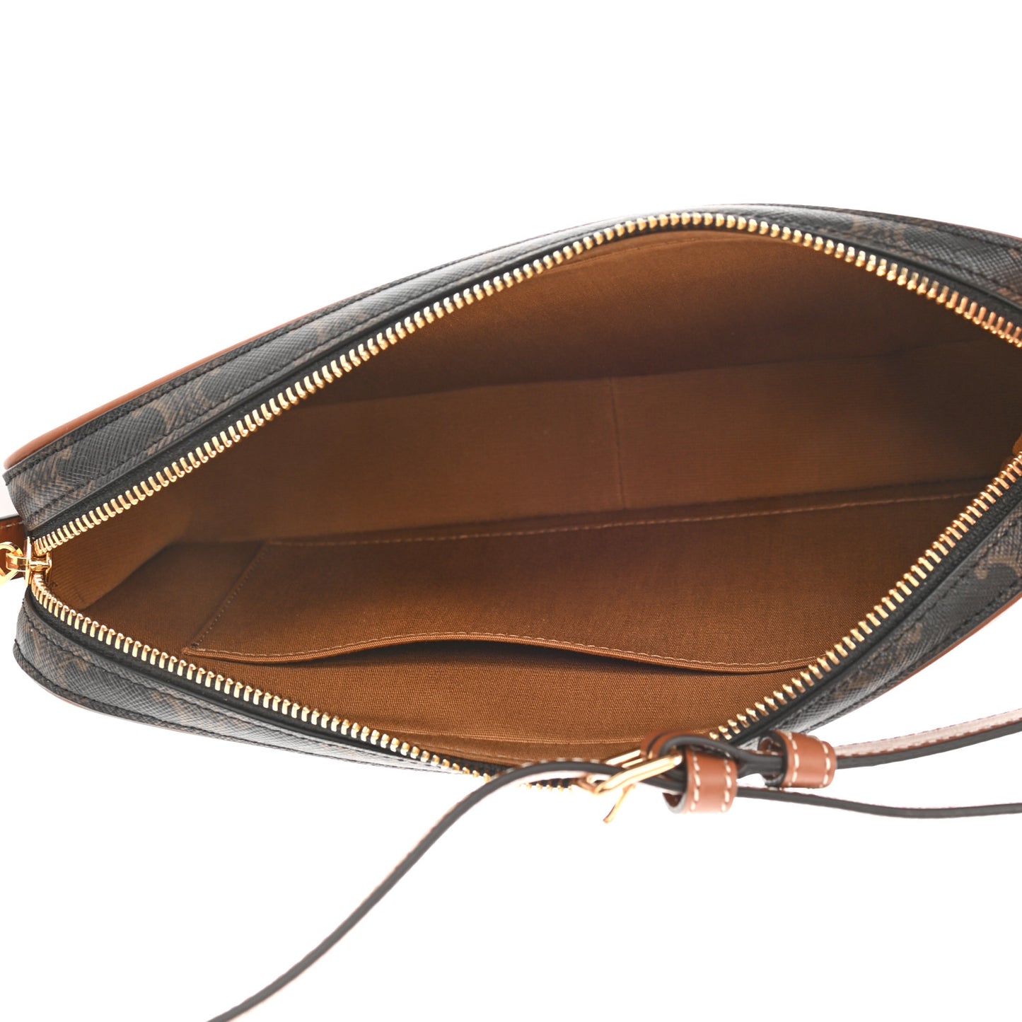 Triomphe Canvas Small Camera Shoulder Bag Tan