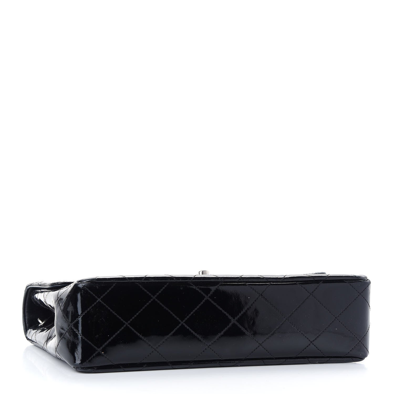 Chanel Patent Quilted Medium Single Flap Bag Black 4 of 9