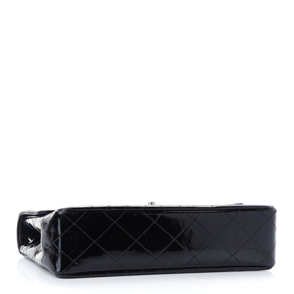 Chanel Patent Quilted Medium Single Flap Bag Black 4 of 9