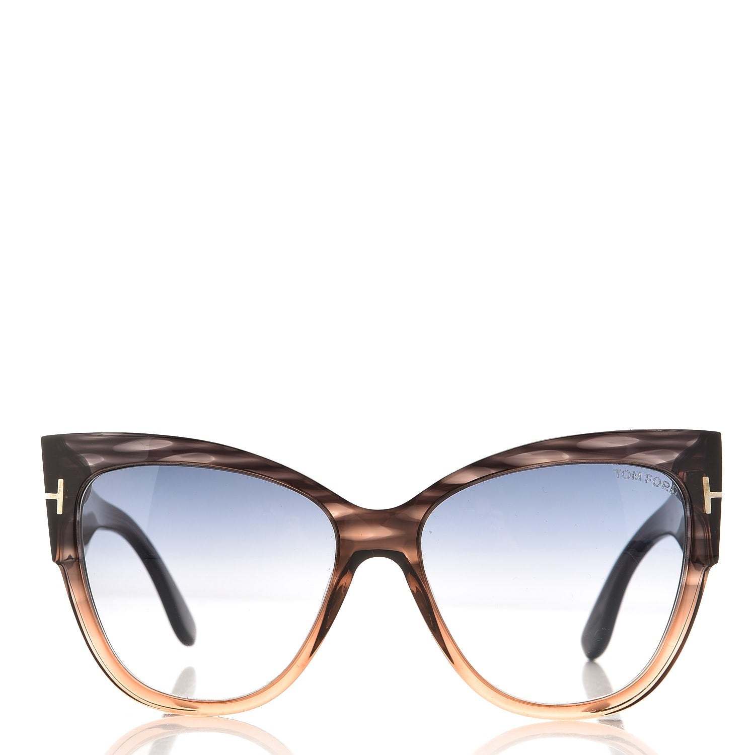 Tom Ford Anoushka Sunglasses TF371 Melange Grey Peach 2 of 8