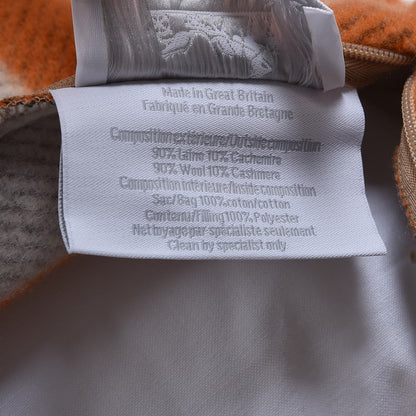 Hermes Wool Cashmere Avalon Pillow GM Ecru Potiron 6 of 6