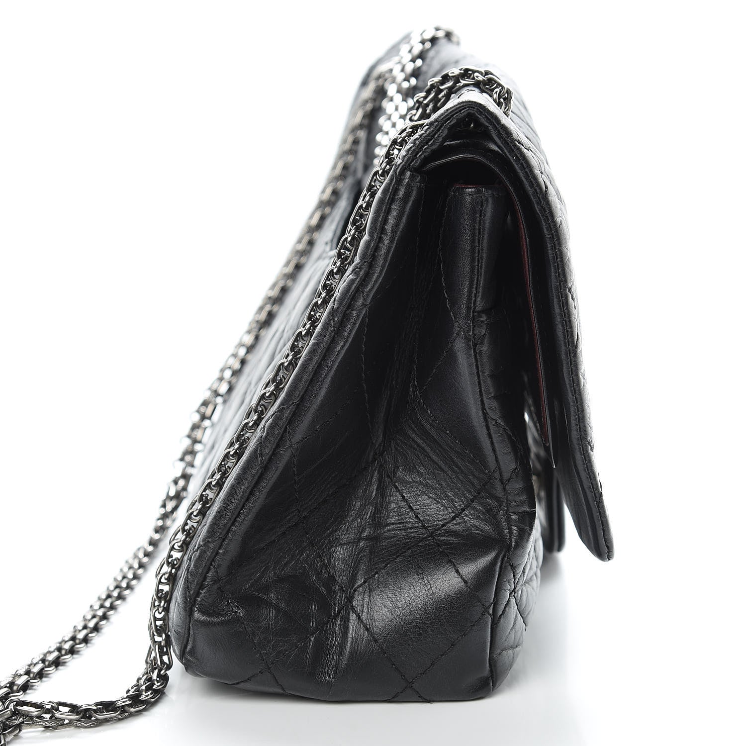 Chanel Aged Calfskin Quilted 2.55 Reissue 227 Flap Black 12 of 17