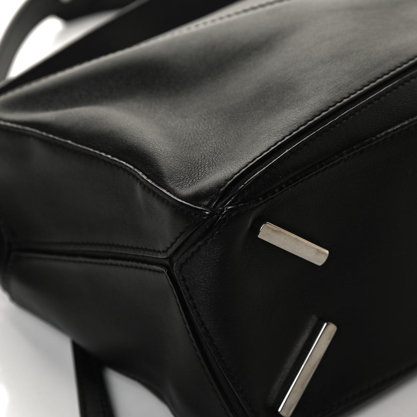 Calfskin Small Puzzle Bag Black