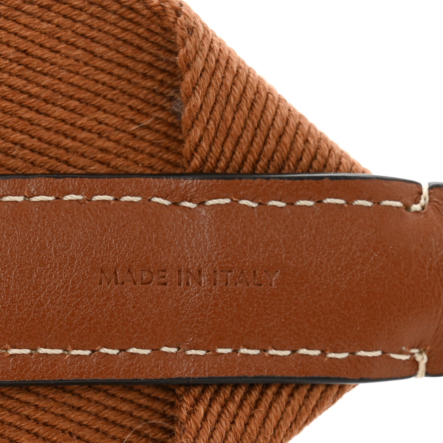 Jacquard Wool Strap Light Brown