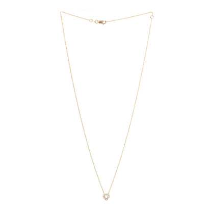 Roberto Coin 18K Yellow Gold Diamond Tiny Treasures Heart Pendant Necklace 3 of 6