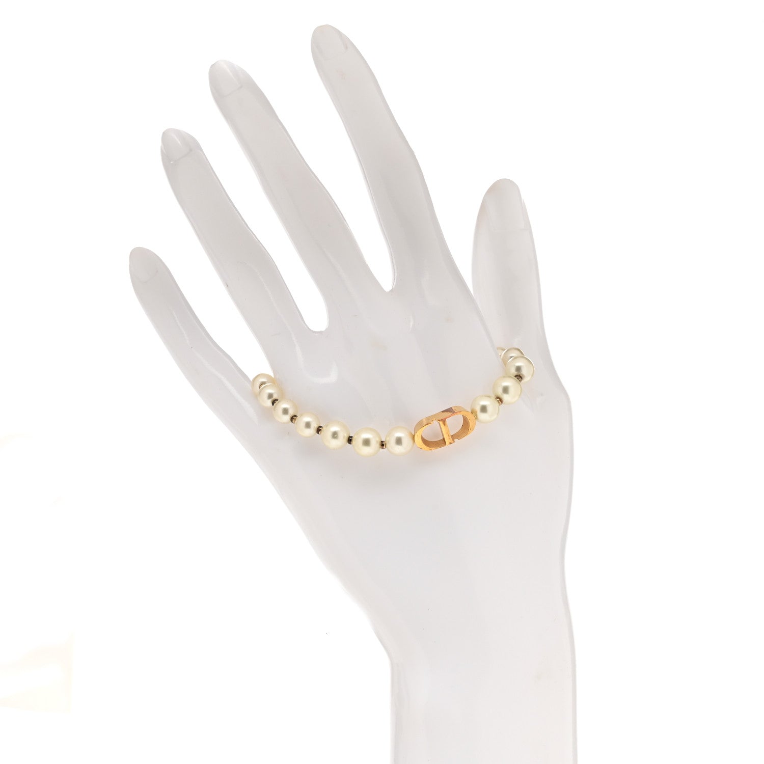 Christian Dior Pearl 30 Montaigne Bracelet Gold 2 of 5